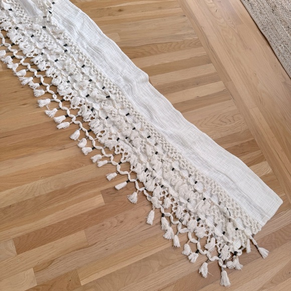 Anthropologie “ Hand made from anthropology curtains window  / Fringe ruffle  / - Picture 7 of 10